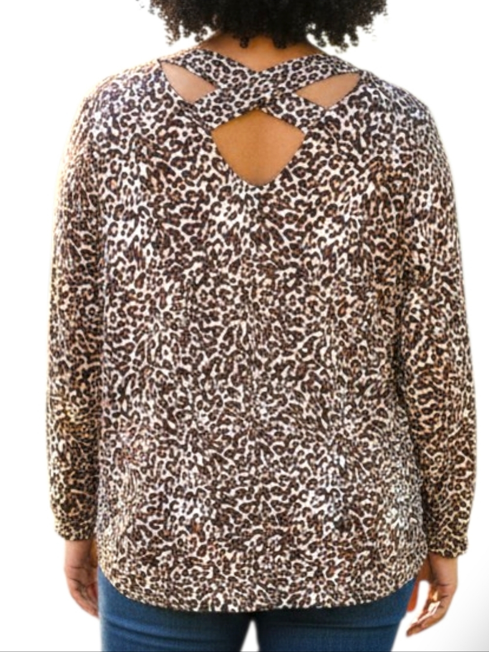 BOBEAU NWT ANIMAL PRINT BLOUSE